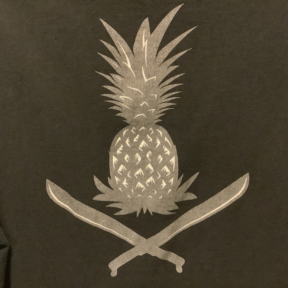 Tee Men’s Aloha Pineapple T-Shirt Size Large Black - Picture 7 of 16